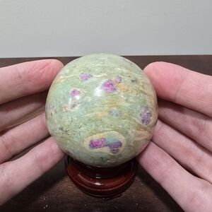 Ruby in Fuchsite Crystal Sphere 63 mm